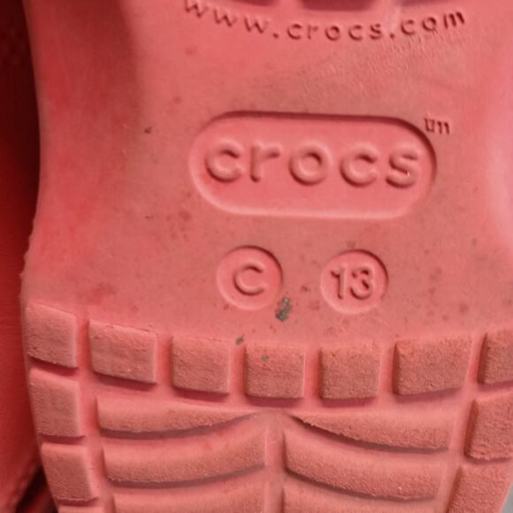 Crocs Classic Child Unisex Waterproof Sandals Clog Red - Picture 5 of 6